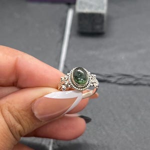 Green Tourmaline 925 Sterling Silver Gemstone Designer Elegant Jewelry Ring ~ Handmade Jewelry ~ Green Tourmaline ~ Gift For Anniversary