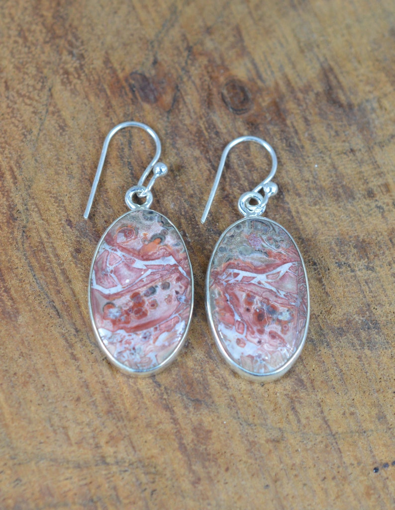 Bird Eye 925 Sterling Silver Gemstone Jewelry Oval Shape Hook Earring