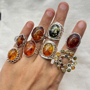 Baltic Amber 925 Sterling Silver Natural Gemstone Elegant Ring Jewelry ~ Handmade Jewelry ~ All Designer Ring ~ Gift For Christmas