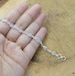White Rainbow Moonstone 925 Sterling Silver Jewelry Adjustable Bracelets 