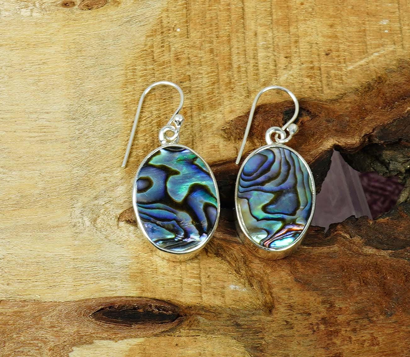 Orecchini In Argento 925 Con Abalone VONALA - Design Filigrana Farfalla, Rosa O Quadrifoglio - Gioielli Eleganti Per Donne, Regalo Per Festa Della Mamma O Compleanno