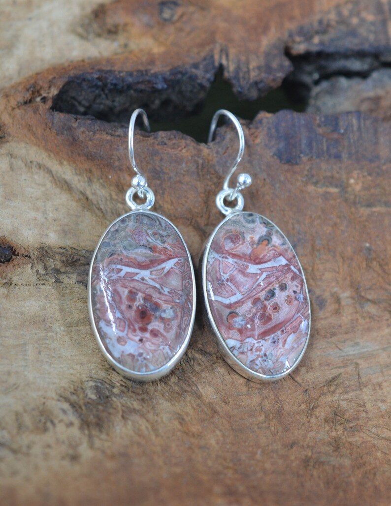 Bird Eye 925 Sterling Silver Gemstone Jewelry Oval Shape Hook Earring