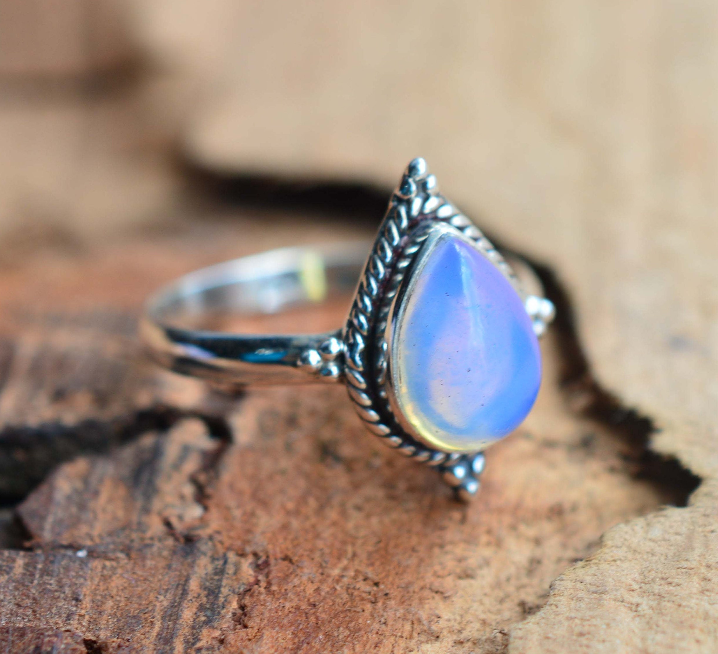 Milky White Ring - Etsy