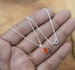 Red Carnelian 925 Sterling Silver Oval Shape Gemstone Jewelry Pendant w/ or w/o chain 