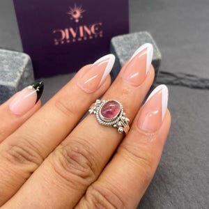 Pink Tourmaline 925 Sterling Silver Gemstone Elegant Jewelry Ring ~ Handmade Jewelry ~ Designer Ring ~ Pink Tourmaline ~ Gift For Christmas