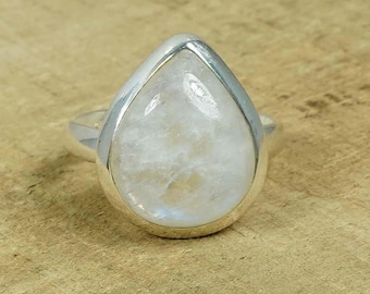 Anelli in Argento con Pietra di Luna Naturale | Artigianali