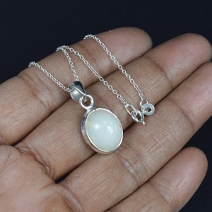 Ethiopian Opal Sterling Silver Pendant: October Birthstone Necklace