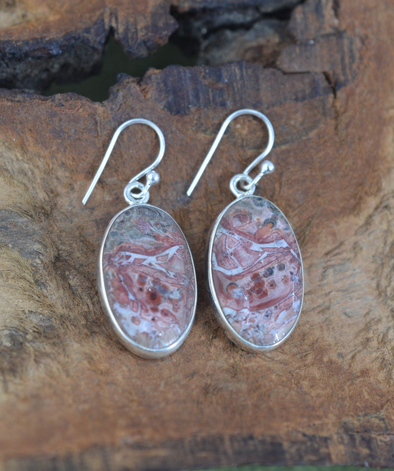 Bird Eye 925 Sterling Silver Gemstone Jewelry Oval Shape Hook Earring