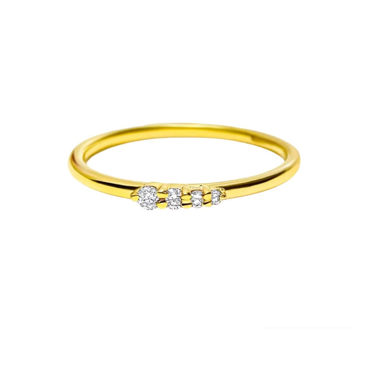 18kt yellow gold CLOUD SUPERFINE diamond ring