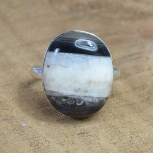 Banded Agate 925 Sterling Silver Banded Agate Gemstone Elegant Agate Jewelry Ring ~ Oval Shape Ring ~ Handmade Jewelry ~Gift For Anniversary