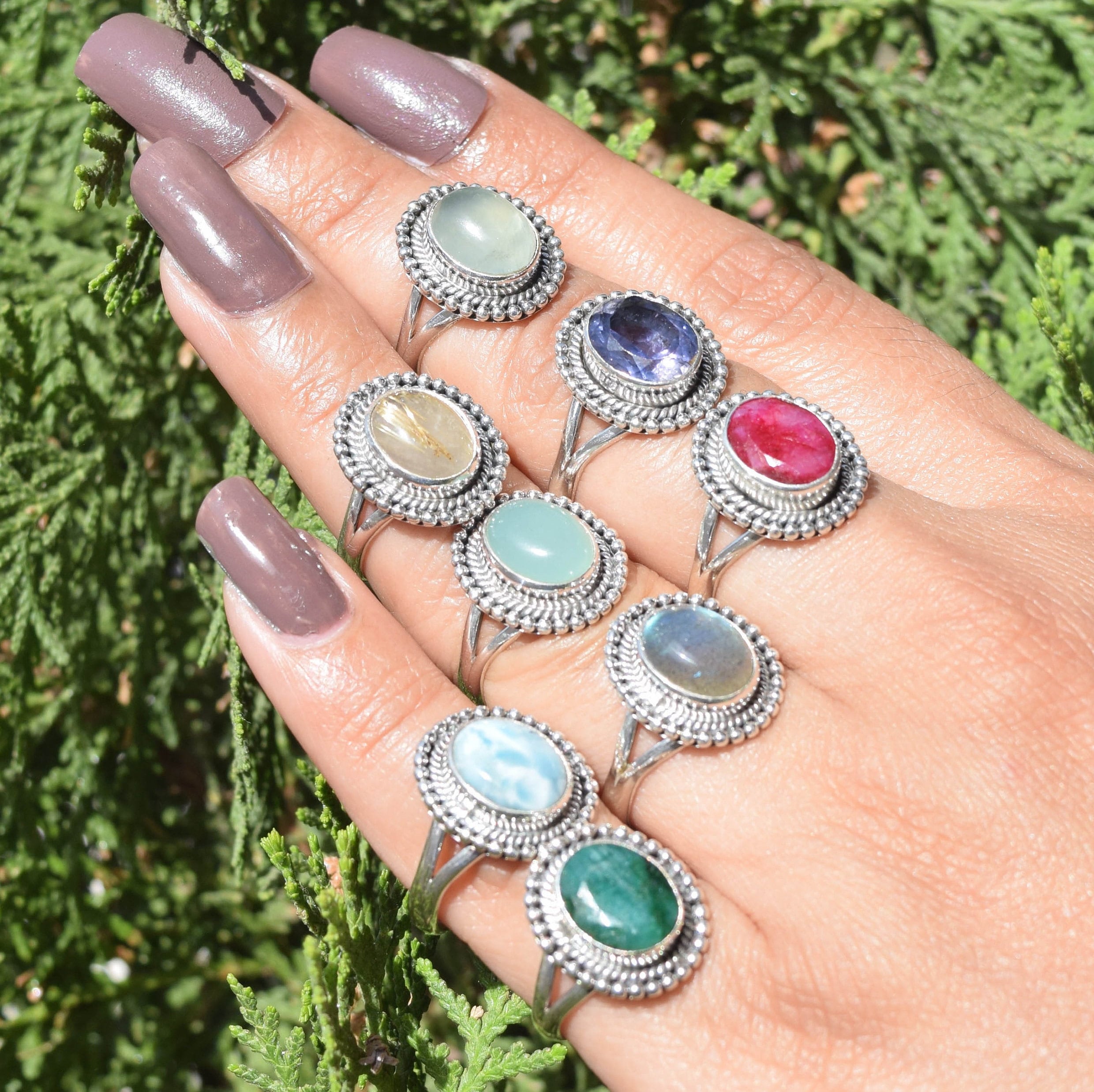 ★TATIANA★ (SILVER925) Moonstone Oval ring CR1814 TATIANA☆[SILVER925] Moonstone Oval ring 925 Sterling Silver