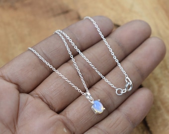 Milky Opalite 925 Sterling Silver Gemstone Pendant w/ or w/o chain