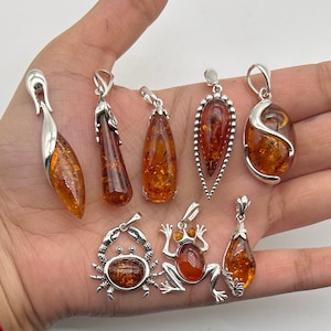 Baltic Amber 925 Sterling Silver Natural Gemstone Elegant Pendant Jewelry ~ Handmade Jewelry ~ All Designer Pendants ~ Gift For Christmas