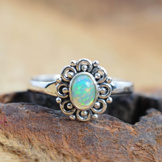 Sterling Silver Ethiopian Opal Filigree Earrings Sterling Silver Ethiopian Opal Filigree Earrings