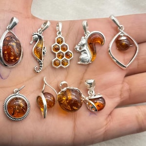 Baltic Amber 925 Sterling Silver Natural Gemstone Elegant Pendant Jewelry ~ Handmade Jewelry ~ All Designer Pendants ~ Gift For Christmas