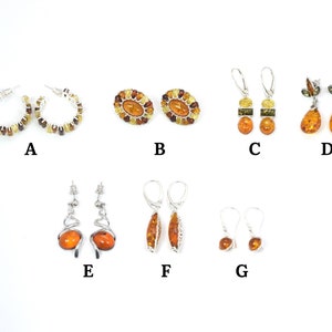 Baltic Amber 925 Sterling Silver Natural Gemstone Elegant Earring Jewelry ~ Handmade Designer Stud Earring Jewelry ~ Gift For Christmas