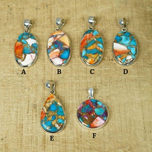 Oyster Turquoise 925 Sterling Silver Natural Gemstone Jewelry Pendant ~ December Month Birthstone ~ Handmade Pendant ~ Gift For Anniversary
