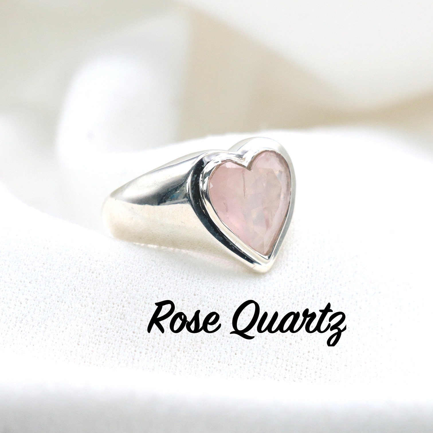 SILVER925 HEART ONYX RING/シルバー/リング Onyx Ring, Black Onyx Heart Ring, 925 Silver Ring