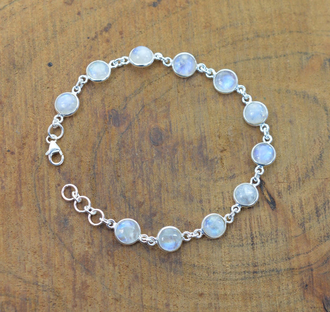 Silvershake Natural Rainbow Moonstone Pendant - 1.7 CT In 925 Sterling Silver With Celtic Knot Snowflake Design - View #7