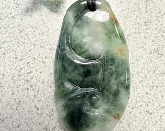 Burmese Jadeite Ruyi - As Wished Phone Charm, Icy Type A Jadeite Jewelry