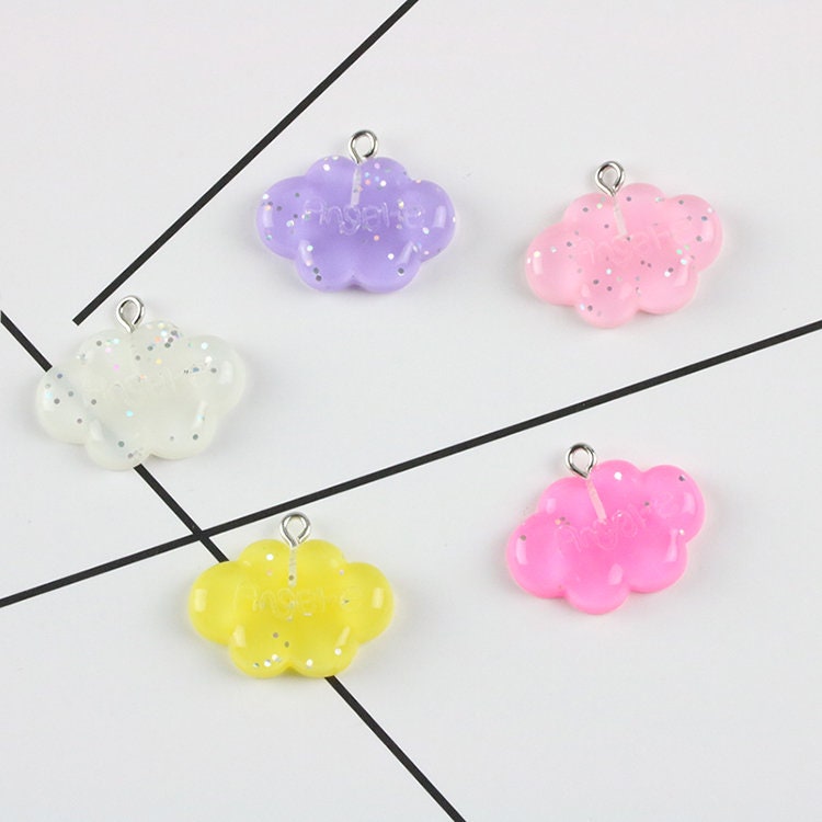 10pcs Resin Cloud Charm PendantJewelry CharmsCloud Etsy