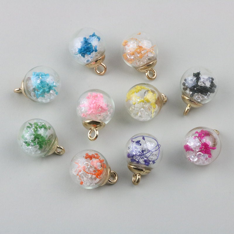 10pcs Ball Charm Glass PendantBall CharmJewelry Etsy