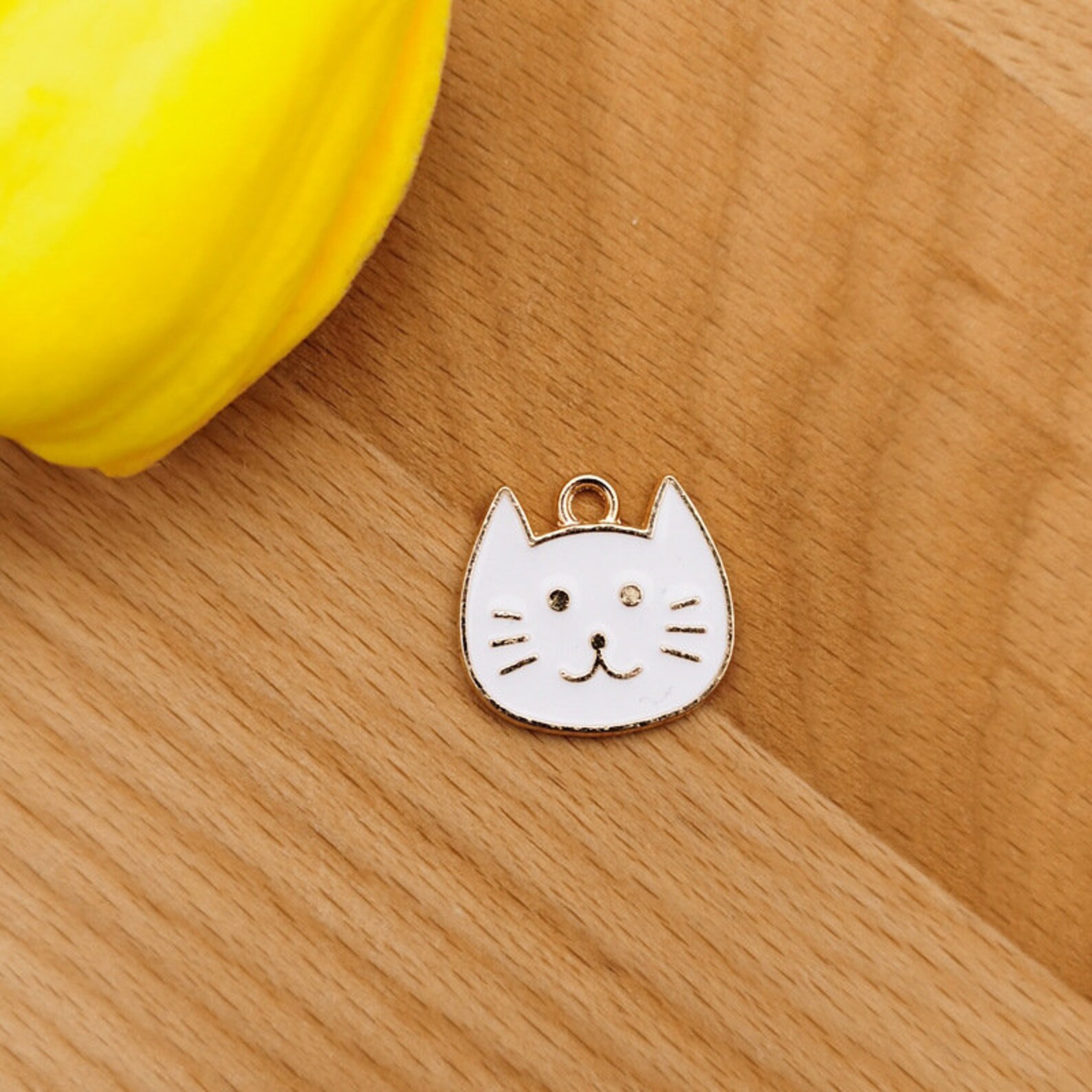 10pcs Enamel Cat Charm PendantAnimal CharmsJewelry Etsy