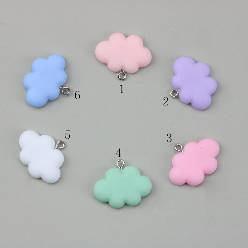 10pcs Resin Cloud Charm PendantJewelry CharmsCloud Etsy
