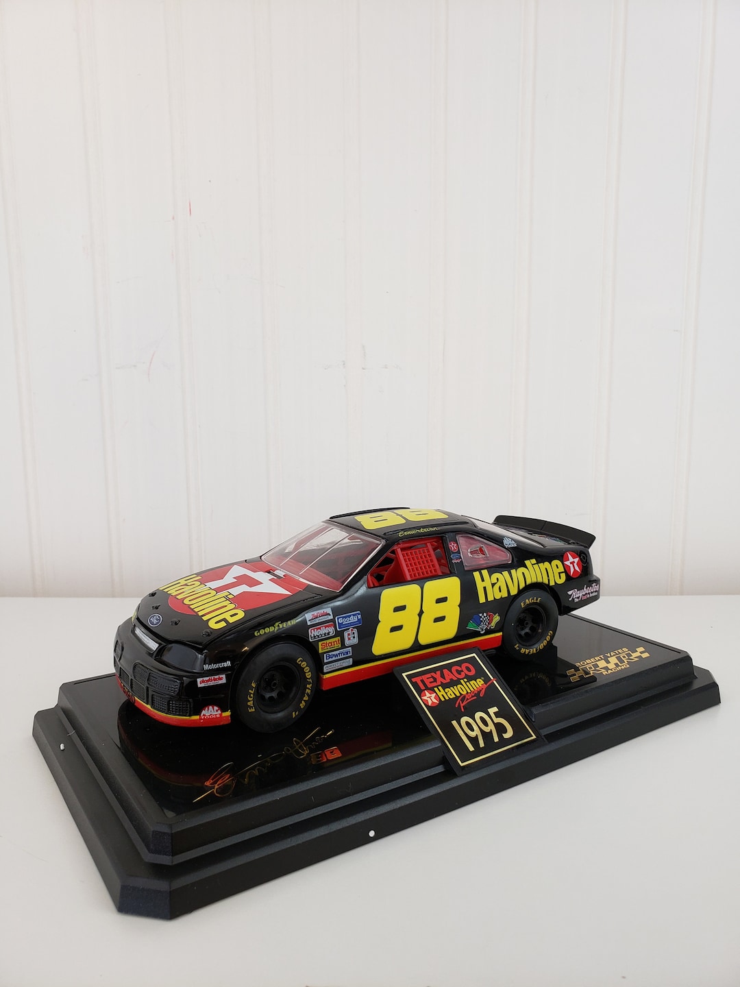 Texaco Racing Car Texaco 1998 Havoline Racing Ernie Irvan on Stand, Die Cast Metal ...