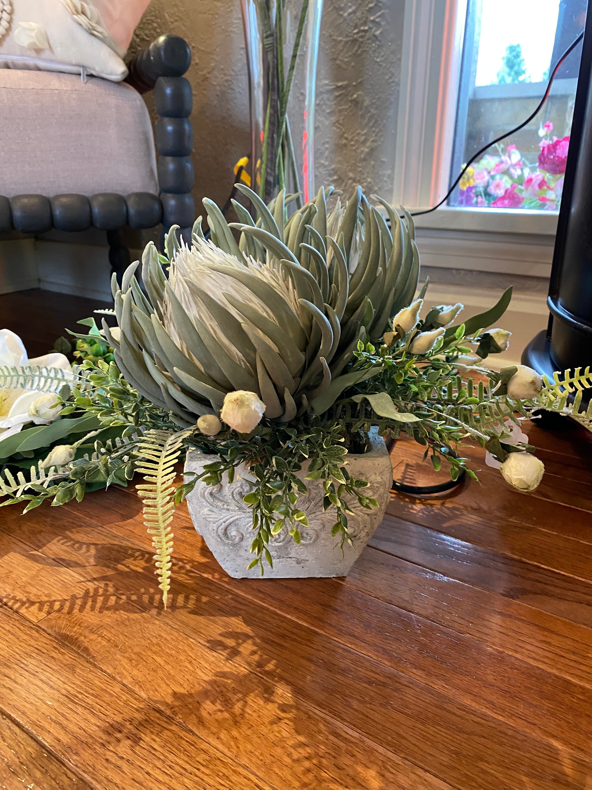 Bold & Unique silk floral arrangement Etsy