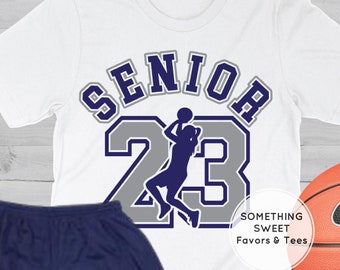 2023 Senior Shirt Only, Football Senior Girl, Colors Can Be Changed
