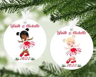 Christmas Ornament w/ FREE VELVET POUCH, Ballerina Christmas Ornament