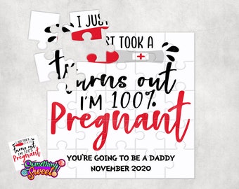Pregnancy Announcement Puzzle, Expecting Reveal