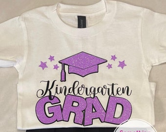 Kindergarten Graduation Tee ONLY, Glitter Tee