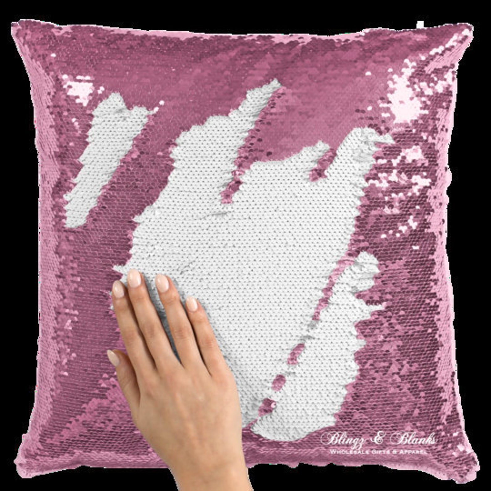 Little Girl Sequin Pillow Cover Peeping Girl Pillow Custom Etsy