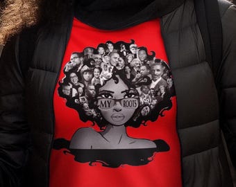 My Roots Tee | Black History Graphic T-Shirt | Afrocentric Art Shirt | Cultural Pride Tee