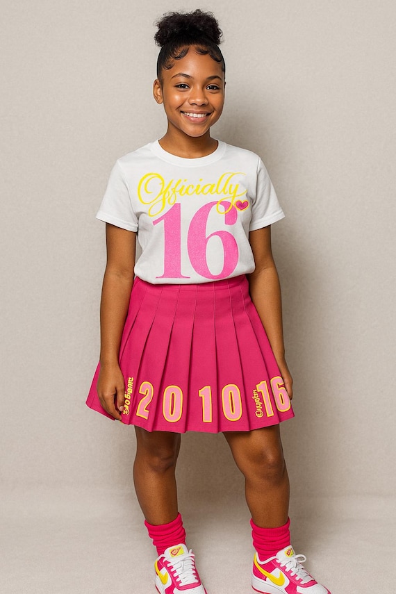 16th birthday dress for girls Sweet 16 Outfit Hot Pink And Yellow Mavi Women's Long Sleeve neckline_v-neck Color:Pine Tree length sleeveless dress with