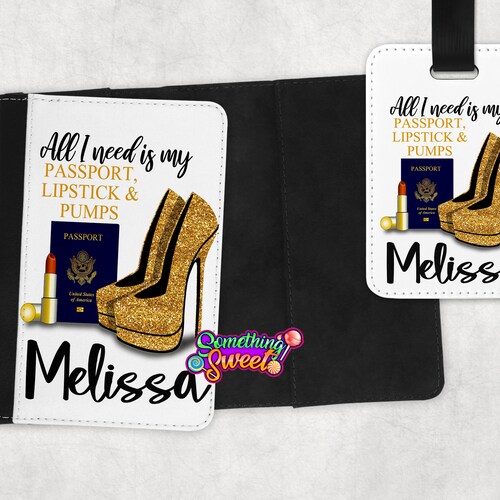 Passport Cover Personalized Luggage Tag Etsy