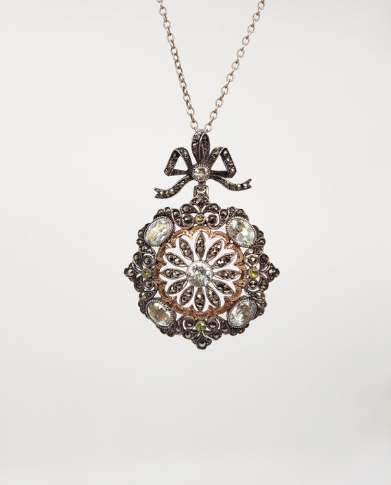 Antique french silver pendant, ca. 1880 - 1890