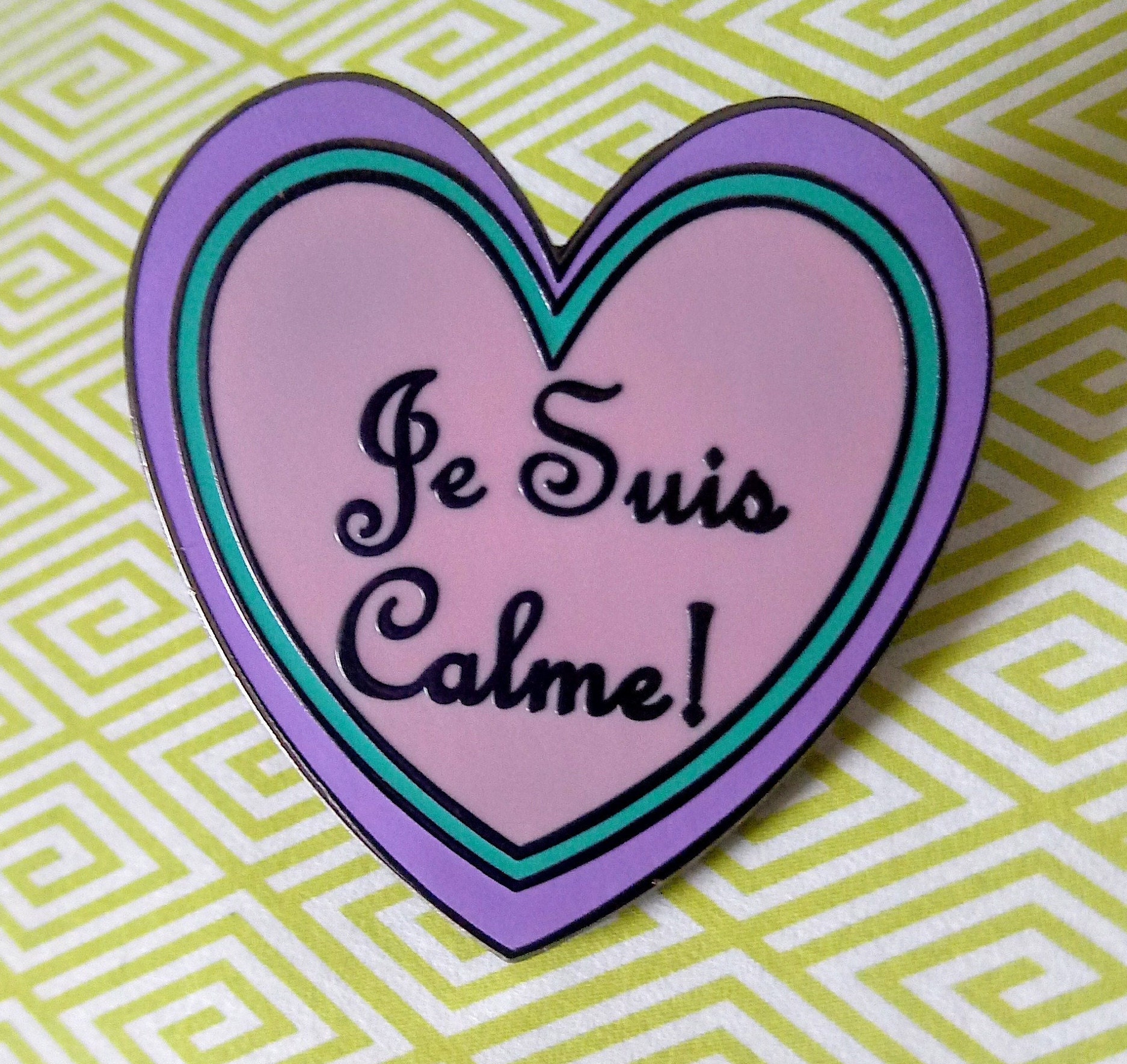 Je Suis Calme Hard Enamel Pin | Etsy
