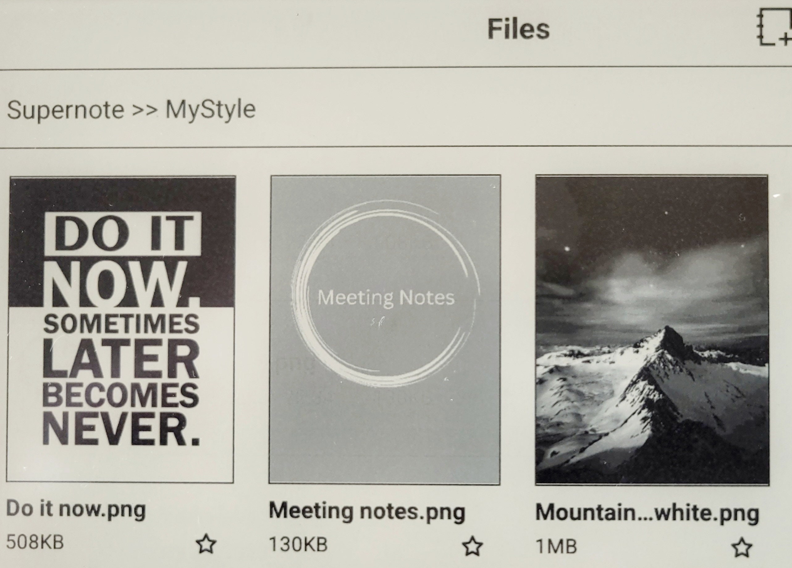 SUPERNOTE Visual Library : Stickers, Shapes, Lines and More and an ...