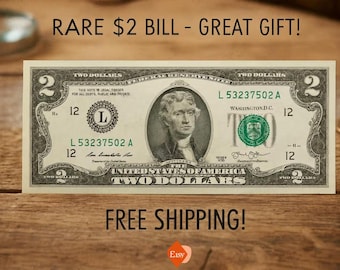 Nieobiegowy banknot dwudolarowy: Waluta kolekcjonerska, bez zagnieceń