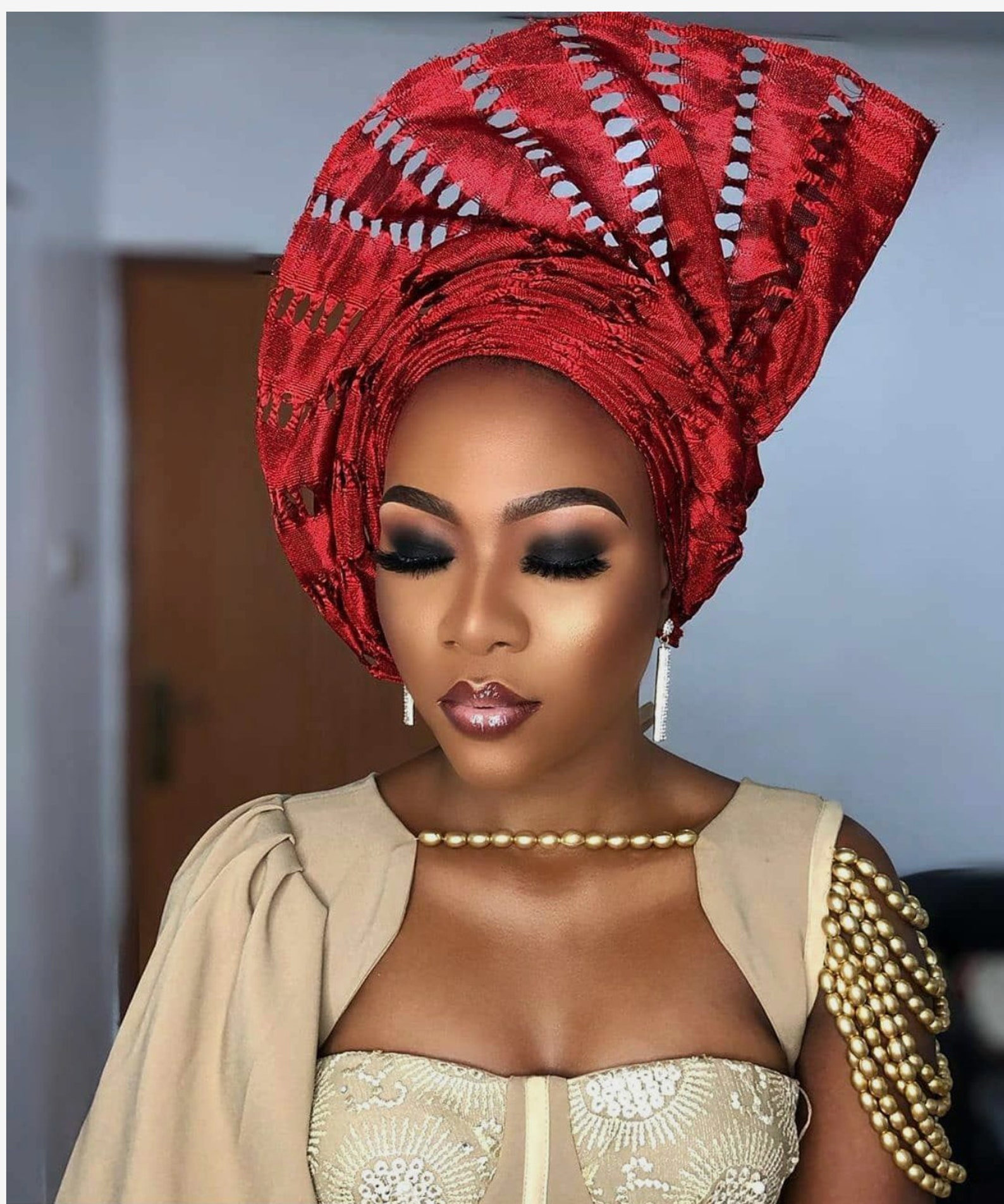 Exquisite Auto Gele for Brides Auto Gele for Weddings Head Etsy