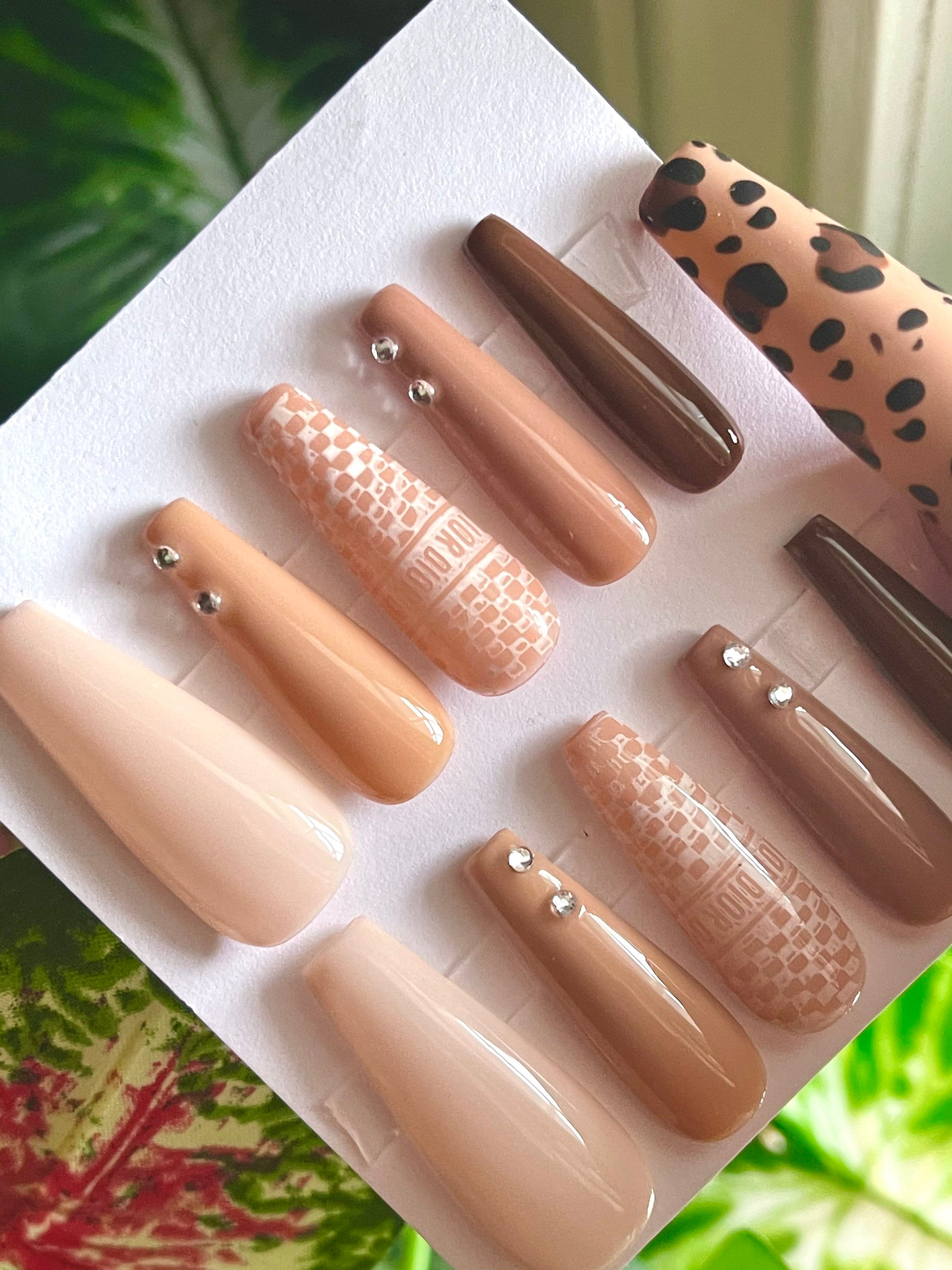 Wholesale Press on Nails SAMPLE NAIL SET Custom Nails Fake Etsy