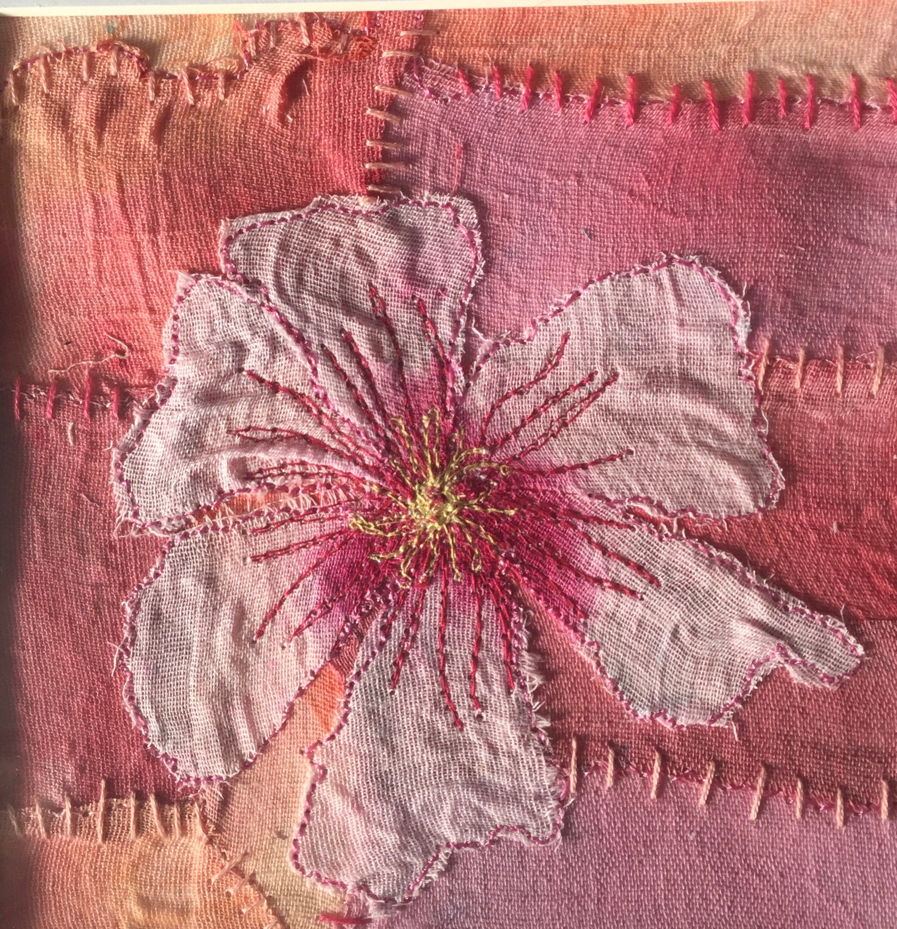 Original Textile Painting Etsy