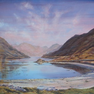 Original Painting by Beverley Saville. Loch Hourn