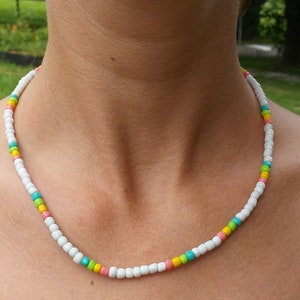 Beaded Necklace, Beachy Necklace, Boho Necklace, Beachy Beaded Boho Necklace