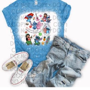 Experiment 626 Stitch bleached shirt