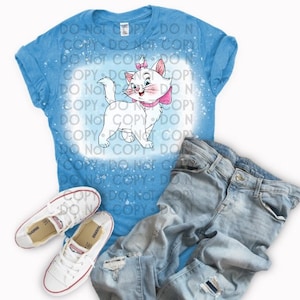 Cat Bleached tshirt