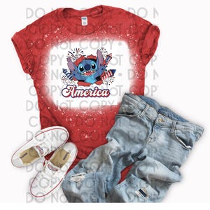 4th of July Lilo and Stitch shirt